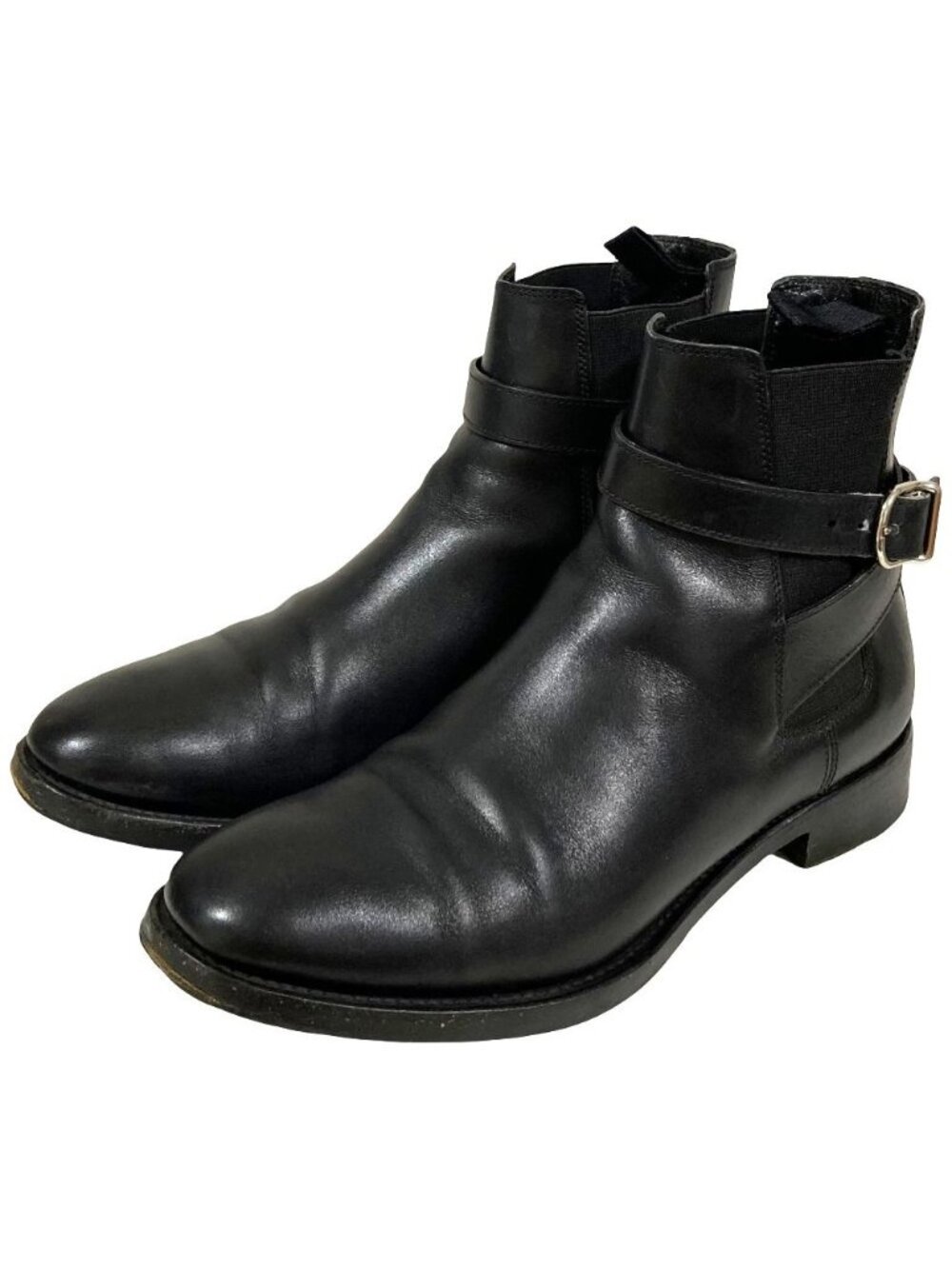 Balenciaga Strap Side Gore Boots Black Autumn Winter